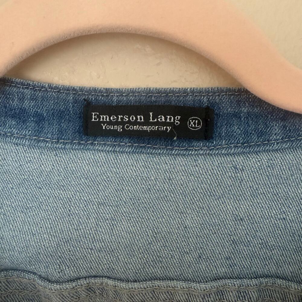 Emerson Lang Denim Vest Size XL - Picture 3 of 4